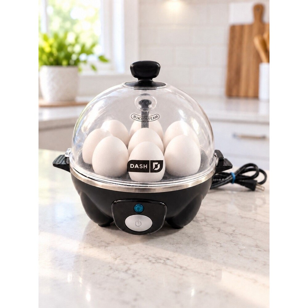 DASH 6-Egg Electric Cooker: Boil, Poach, Scramble, and Omelet Maker